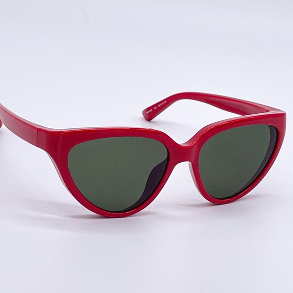 NEW BALENCIAGA BB0149S 004 RED CAT EYE SUNGLASSES - Picture 8 of 12